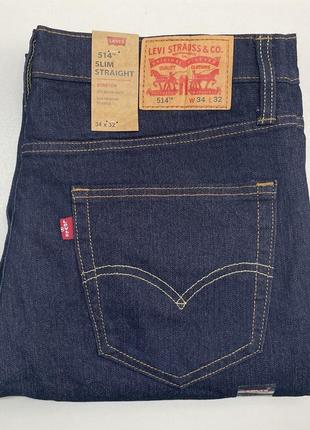 Джинсы levi's 514 slim straight оригинальные размеры 34/32, 36/32, 40/323 фото