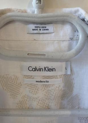 Льняная рубашка от calvin klein9 фото