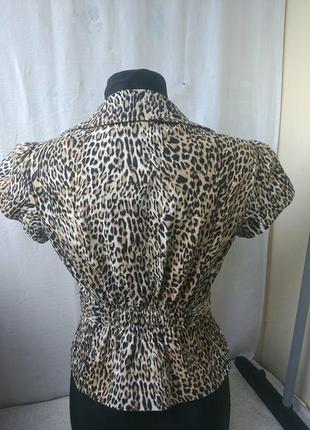 Леопардовый жилет жакет пиджак4 фото