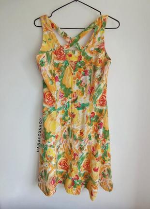 Платье короткое с цветами с красочным цветочным принтом h&amp;m4 фото