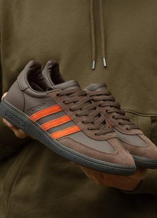 Мужские кроссовки adidas spezial brown orange 40-41-42-43-44-45