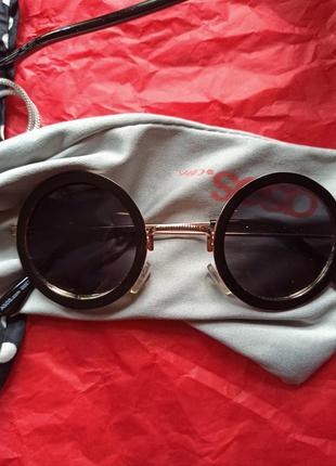 🖤▪️чорні якісні окуляри сонцезахисні круглі asos ▪️🖤  котяче око нові6 фото