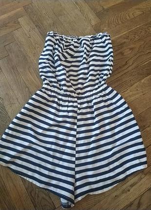 Стильный и класснючий летний комбез в полоску