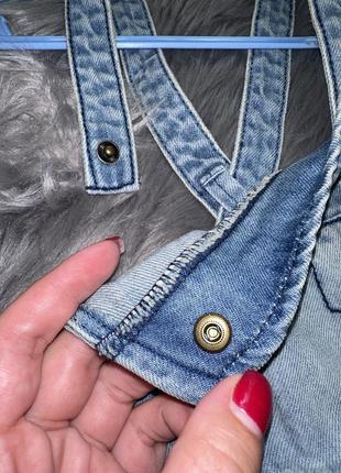 Стильный базовый джинсовый сарафан для девочки 4-5р next4 фото