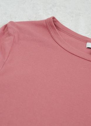 Topshop рожева базова однотонна футболка бавовняна5 фото