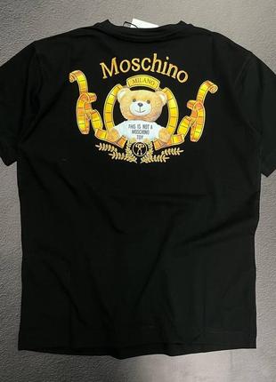 💜есть наложка 💜женская футболка + футболка "moschino"💜lux качество2 фото