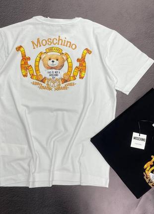 💜есть наложка 💜женская футболка + футболка "moschino"💜lux качество3 фото