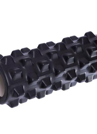 Ролик массажный для пилатеса, йоги, фитнеса grid rumble roller fi-5394 фиолетовый10 фото