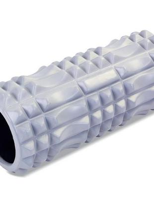Ролик массажный для пилатеса, йоги, фитнеса grid spine roller fi-5712 черный3 фото
