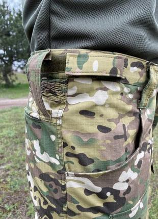 Тактические брюки с наколенниками пиксель, мультикам8 фото