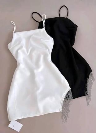 Сукня з металевою бахромою vib-111