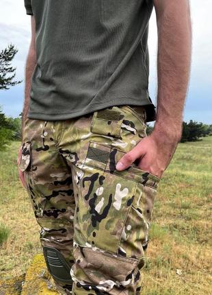 Полевые брюки с наколенниками пикселей, мультикам5 фото