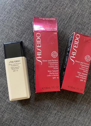 Тональная основа shiseido sheer and perfect foundation spf 15 № i60 natural deep ivory1 фото