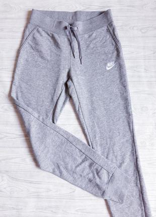 Nike, спортивные штаны, фирменные, женские, оригинал, с манжетами, зауженые, облегающие, летние, демисезонные, не утепленные, тонкие