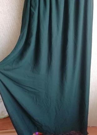 Красиве темно-зелене плаття в пол3 фото