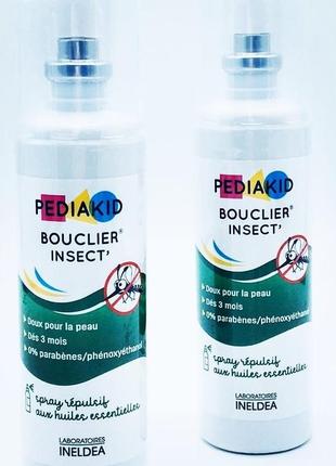 Спрей от комаров для детей pediakid bouclier insect  "защита от насекомых" 100 мл