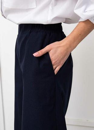 Стильные классические брюки-карго дерек широкие из льна 42-56 размеры разные цвета7 фото
