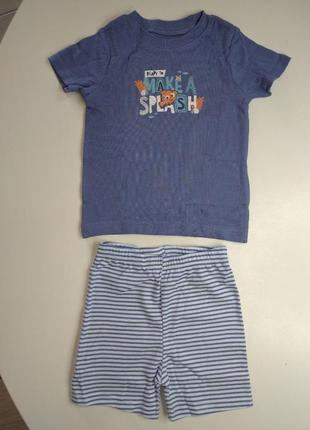 Пижама пижамка летняя на мальчика футболка шорты2 фото