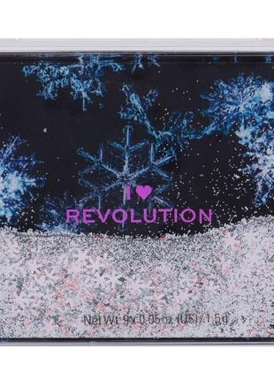 I heart revolution snow globe eyeshadow palette(палетка універсальних 9 кольорів  від реаолюшн)