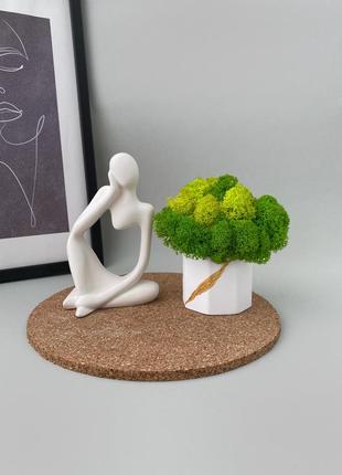 Набір скандинавських фігур , статуетки ,  елементи декору , кашпо , стабілізований мох