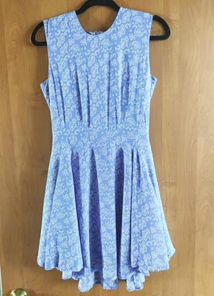 Синя сукня в квітковий принт h&m4 фото
