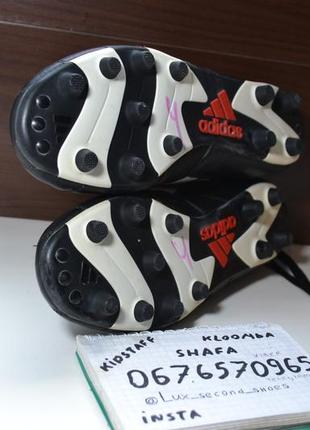 Adidas 42р бутсы кожаные бампы копочки винтаж ретро оригинал4 фото