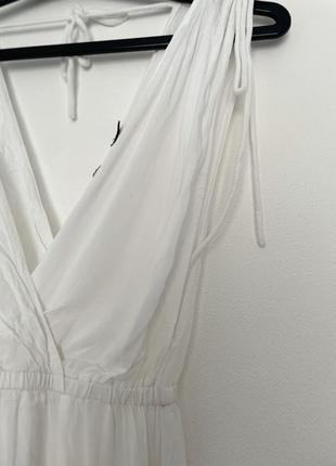 Белое пляжное платье макси со сборками asos design9 фото