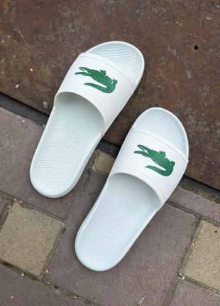 Круті та комфортні повсякденні шльопанці lacoste /франція/