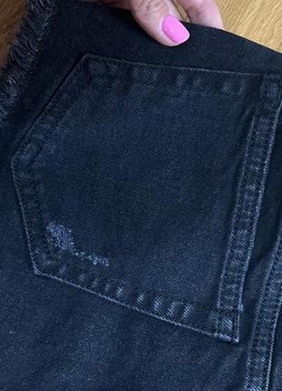 Черные джинсовые шорты divided4 фото