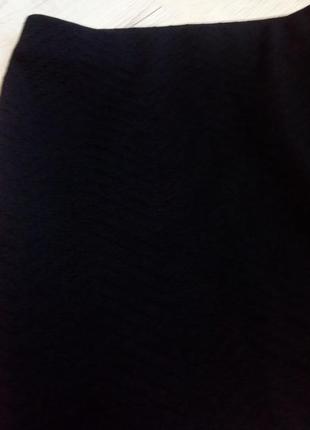 Черная фактурная юбка мини спідниця чорна фактурна3 фото