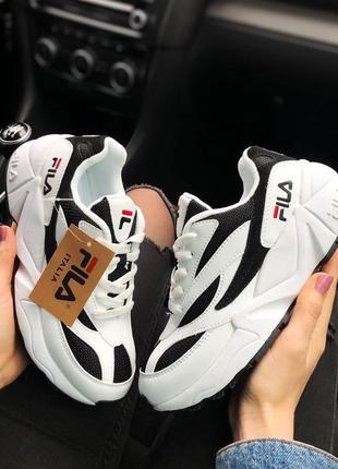 Fila venom white/black жіночі кросівки1 фото