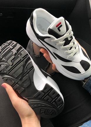 Fila venom white/black жіночі кросівки3 фото