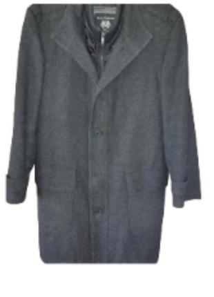 Пальто темно серое jean carriere 46 р.1 фото