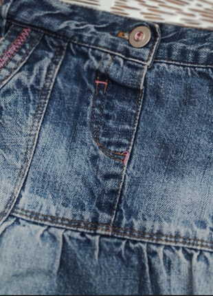 Юбка джинсовая на  4-5 лет.2 фото