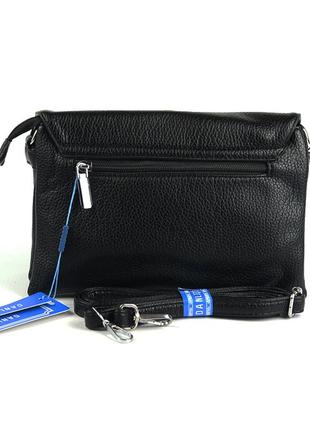Классическая женская черная мини сумка клатч через плечо, молодежная маленькая сумочка с клапаном2 фото