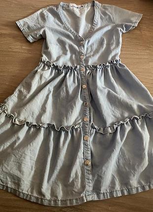 Джинс сукня котон 2