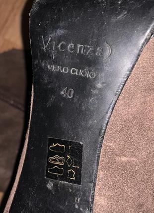 Брендовые ботиночки/ботильоны  vicenza vero cuoio  размер указан 409 фото