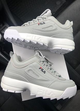 Fila disruptor 2 gray женские кроссовки1 фото