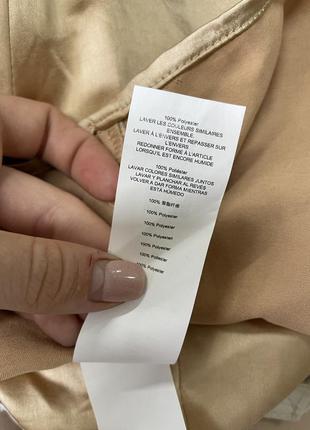 Missguided атласная мини-юбка золотистого цвета персикового цвета размер 344 фото