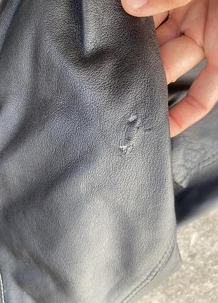 Винтажная кожаная куртка оригинал y2k vintage rare можно и стильная л