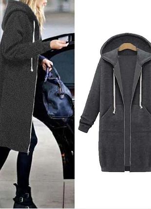 Толстовка жіноча з капюшоном красива кофта. тепле худі оверсайз на блискавці светр...