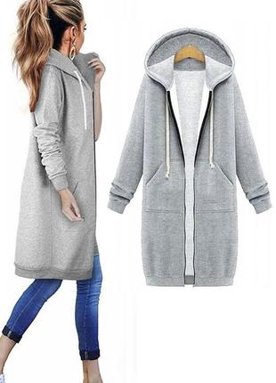 Толстовка жіноча з капюшоном красива кофта. тепле худі оверсайз на блискавці светр...