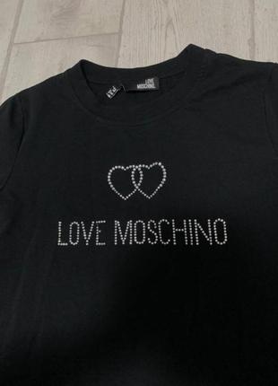 Стильное трикотажное платье love moschino4 фото