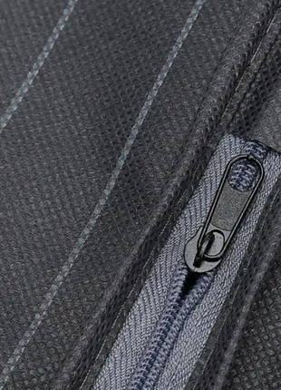 Великий чорний чохол для одягу з ручками, кофр для одягу органайзер