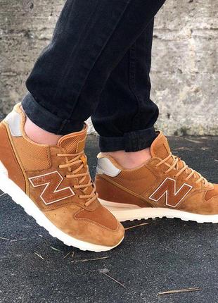 Меховые мужские кроссовки new balance winter ginger /осень/зима/весна😍3 фото