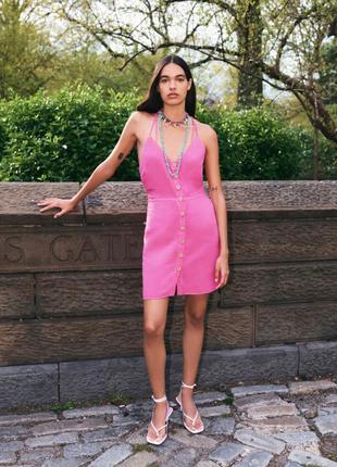 Сукня з льону zara