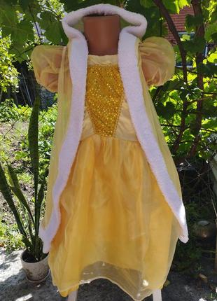 Карнавальный костюм платье принцессы белль красавица и чудовище1 фото