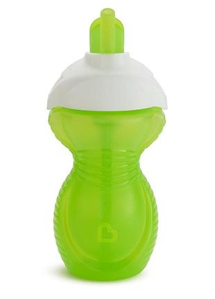 Пляшечка-непроливайка з трубочкою munchkin "click lock", 266 мл, зелена