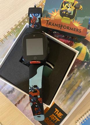 Смарт-годинник дитячі nomi kids transformer w2s (gps + sim) black - розумні годинник