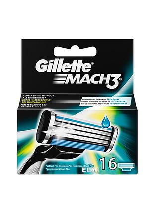 Змінні касети (лезвия) для бритья gillette mach3 turbo 16шт1 фото